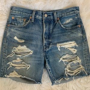 Vintage Distressed Levi’s Jean Shorts